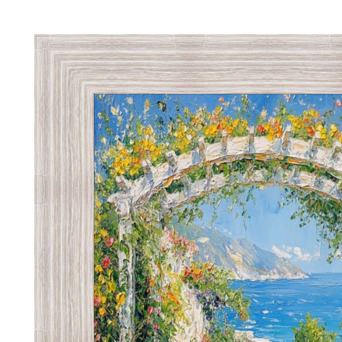 32x48 Frame Wide Rustic Wood Grain White Wash Picture Frame