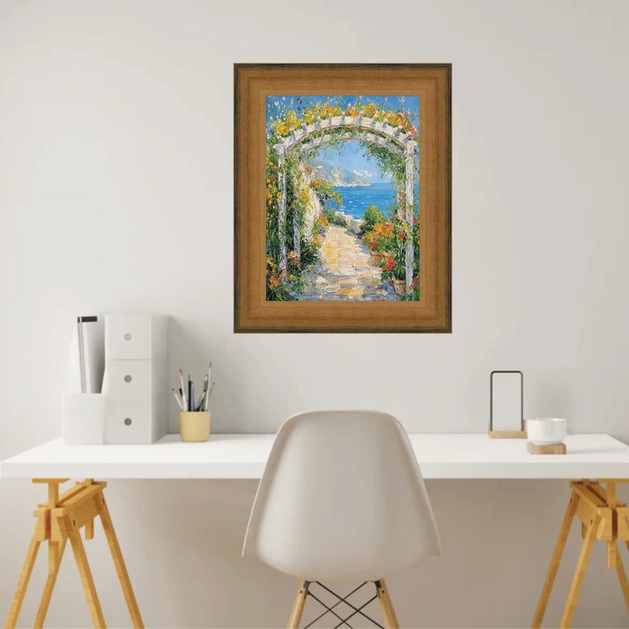 13x16 Frame Wide Scoop Brushed Gold Picture Frame