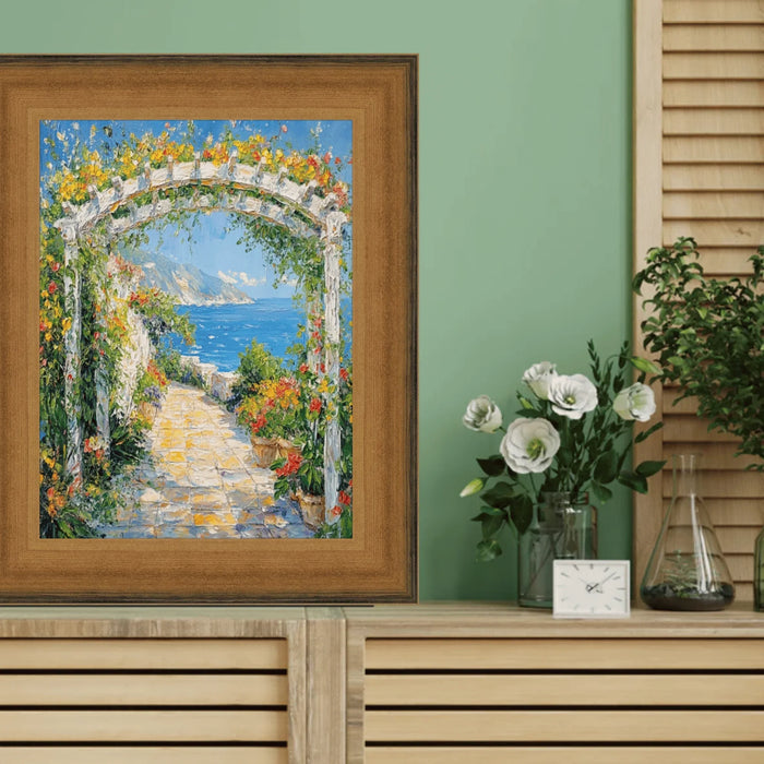 13x16 Frame Wide Scoop Brushed Gold Picture Frame