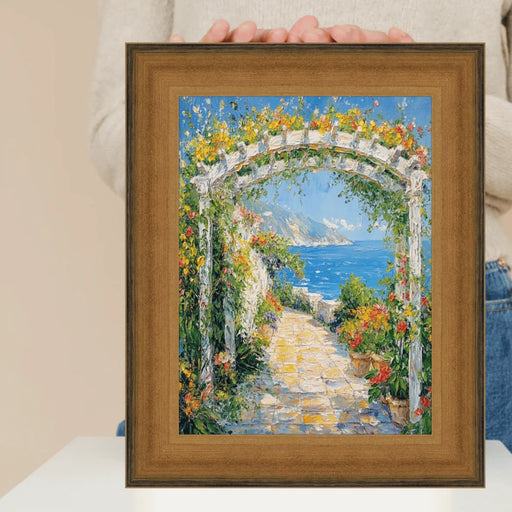 24x30 Frame Wide Scoop Brushed Gold Picture Frame