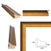 30x40 Frame Wide Scoop Brushed Gold Picture Frame