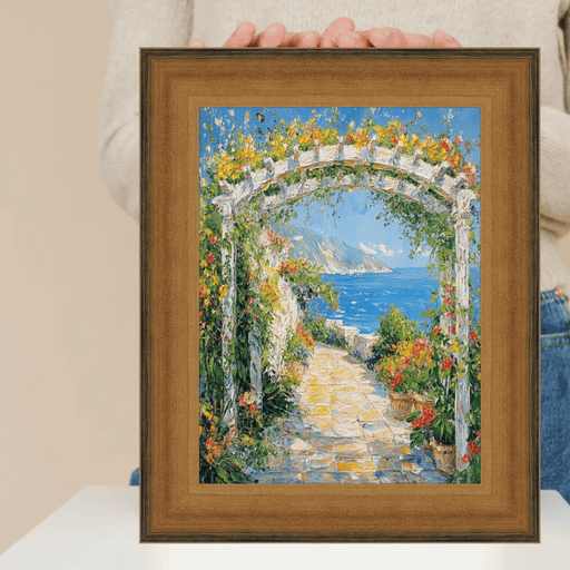 32x48 Frame Wide Scoop Brushed Gold Picture Frame