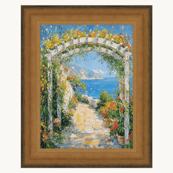 32x48 Frame Wide Scoop Brushed Gold Picture Frame