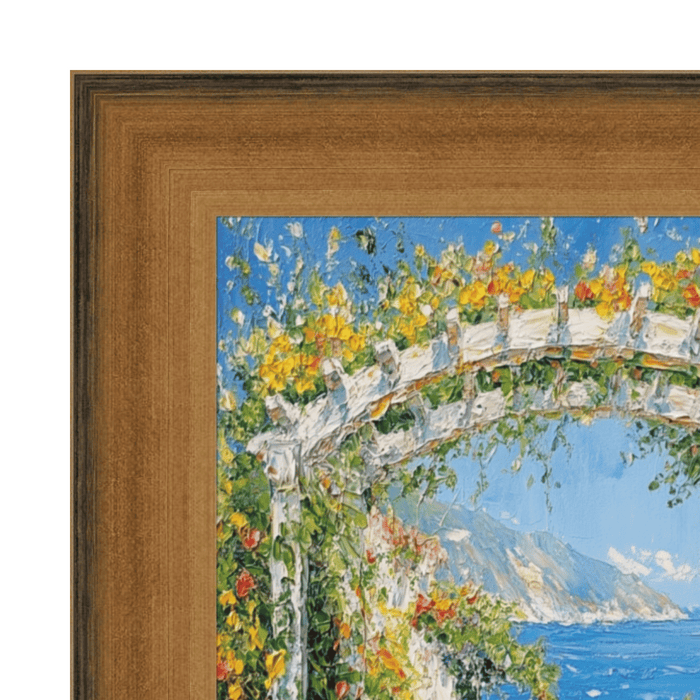 32x48 Frame Wide Scoop Brushed Gold Picture Frame