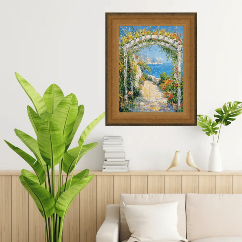 40x50 Frame Wide Scoop Brushed Gold Picture Frame