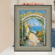 12x36 Frame Wide Scoop Brushed Silver Picture Frame