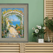 20x20 Frame Wide Scoop Brushed Silver Picture Frame