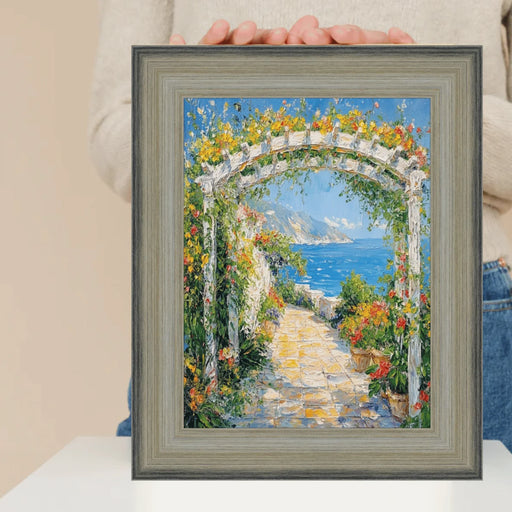 24x30 Frame Wide Scoop Brushed Silver Picture Frame