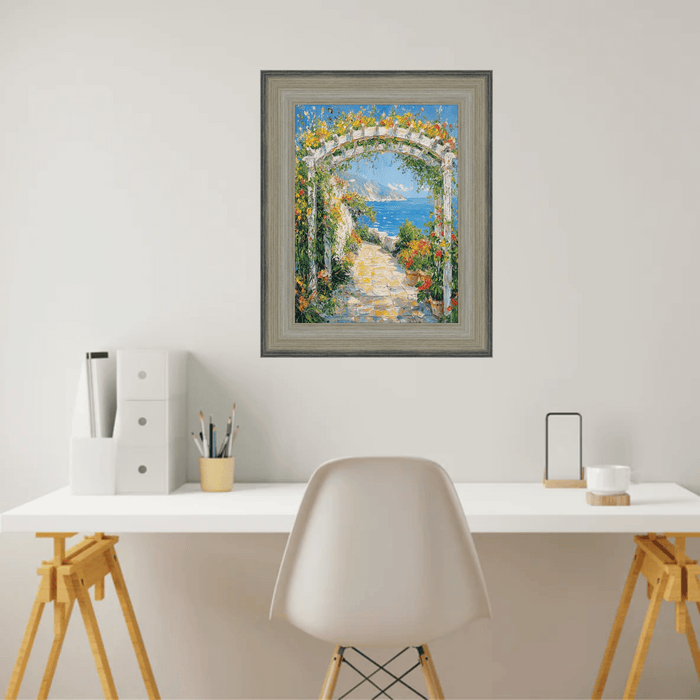 32x48 Frame Wide Scoop Brushed Silver Picture Frame