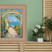 32x48 Frame Wide Silver Leaf Scoop With Beads Picture Frame