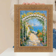 9x12 Frame Wide Sistine Chapel Gold Italian Picture Frame