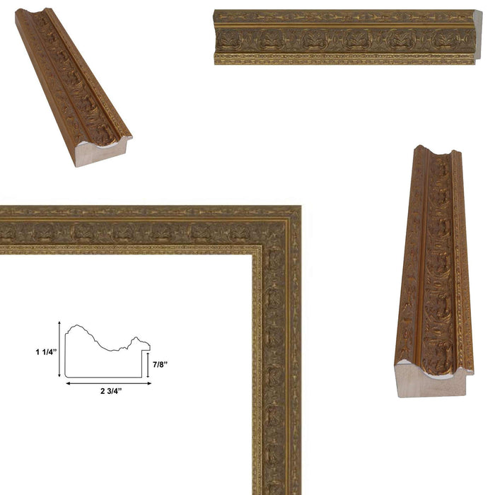 32x48 Frame Wide Sistine Chapel Gold Italian Picture Frame