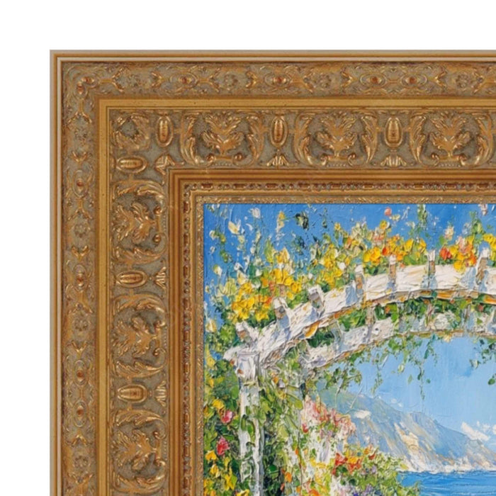 32x48 Frame Traditional Italian Carved Ornate Gold Leaf Picture Frame