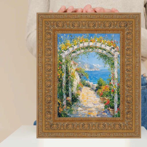 32x48 Frame Traditional Italian Carved Ornate Gold Leaf Picture Frame