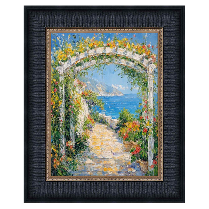 20x24 Frame Wide Venetian Black With Gold Luxury Picture Frame
