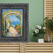 30x30 Frame Wide Vintage Antique Black Floral Picture Frame