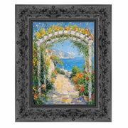 30x40 Frame Wide Vintage Antique Black Floral Picture Frame