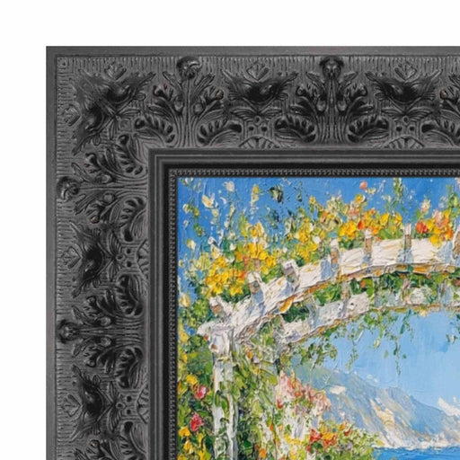 36x36 Frame Wide Vintage Antique Black Floral Picture Frame