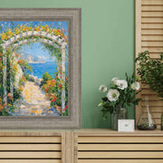 25x25 Frame Wide Vintage Silver Traditional Picture Frame