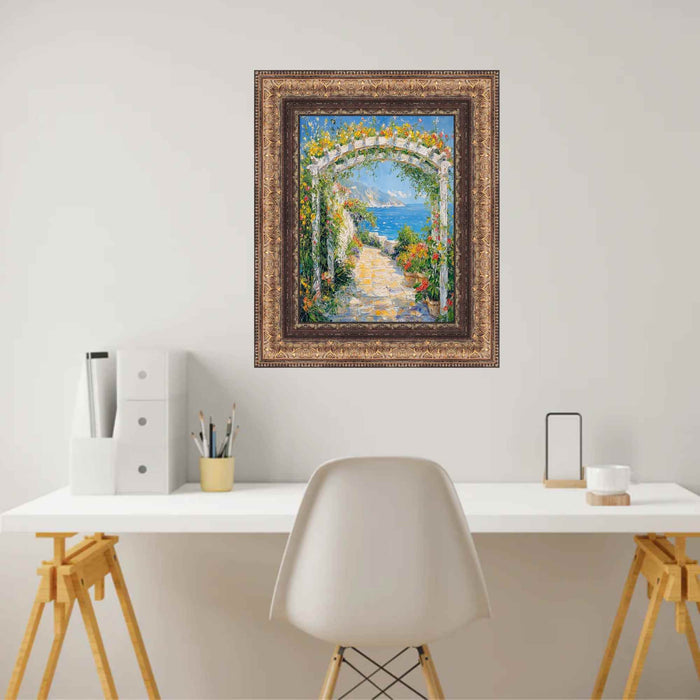 32x48 Frame Wide Vintage Spanish Gold Ornate Picture Frame