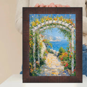 27x41 Frame Wood Grain Mahogany Ven Slope Picture Frame