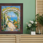 27x41 Frame Wood Grain Mahogany Ven Slope Picture Frame