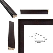 30x40 Frame Wood Grain Mahogany Ven Slope Picture Frame