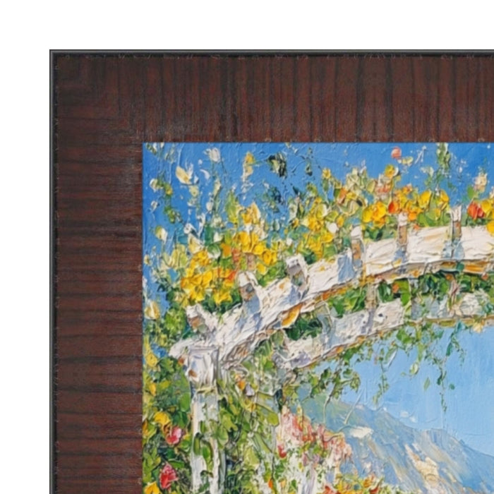 32x48 Frame Wood Grain Mahogany Ven Slope Picture Frame