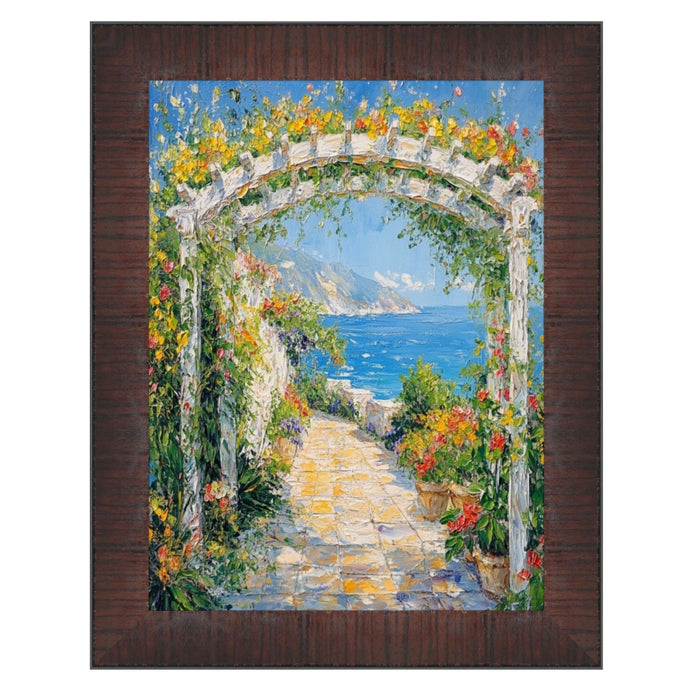 32x48 Frame Wood Grain Mahogany Ven Slope Picture Frame