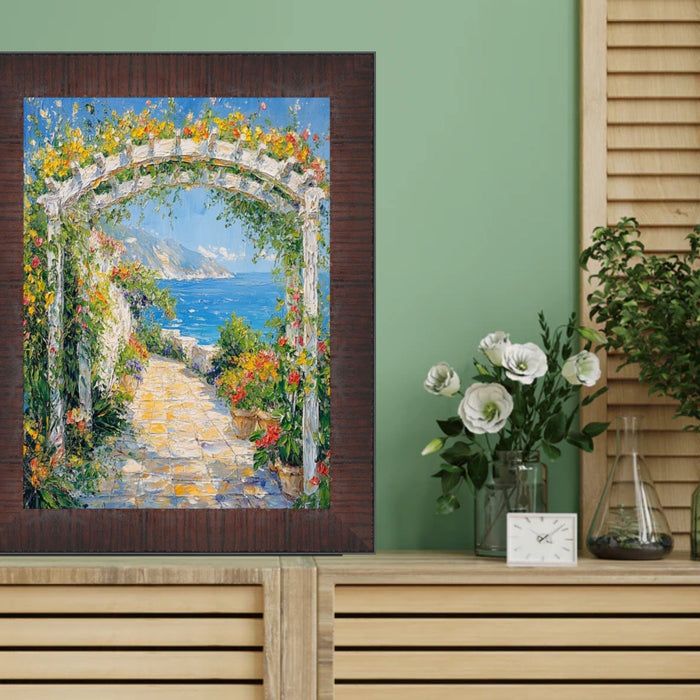 32x48 Frame Wood Grain Mahogany Ven Slope Picture Frame