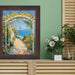 32x48 Frame Wood Grain Mahogany Ven Slope Picture Frame