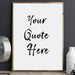 Word art quote home decor art print Picture Frame Store New Jersey