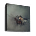 The lost horses Square Canvas Art  Hüseyin Taşkın 