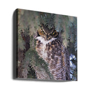 I Am Watching You by Jun Zuo Square Canvas Print Art for Modern Home Decor. Decorate your office or living room with canvas artwork