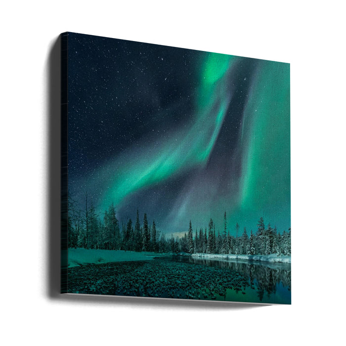 Music of the Heavenly Organ by Haim Rosenfeld Square Canvas Print Art for Modern Home Decor. Decorate your office or living room with canvas artwork