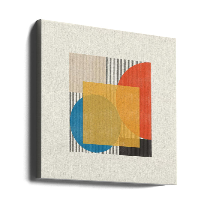 Midcentury Modern Object No2 by THE MIUUS STUDIO Square Canvas Print Art for Modern Home Decor. Decorate your office or living room with canvas artwork