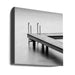 A jetty in a lake by Fred Louwen Square Canvas Print Art for Modern Home Decor. Decorate your office or living room with canvas artwork