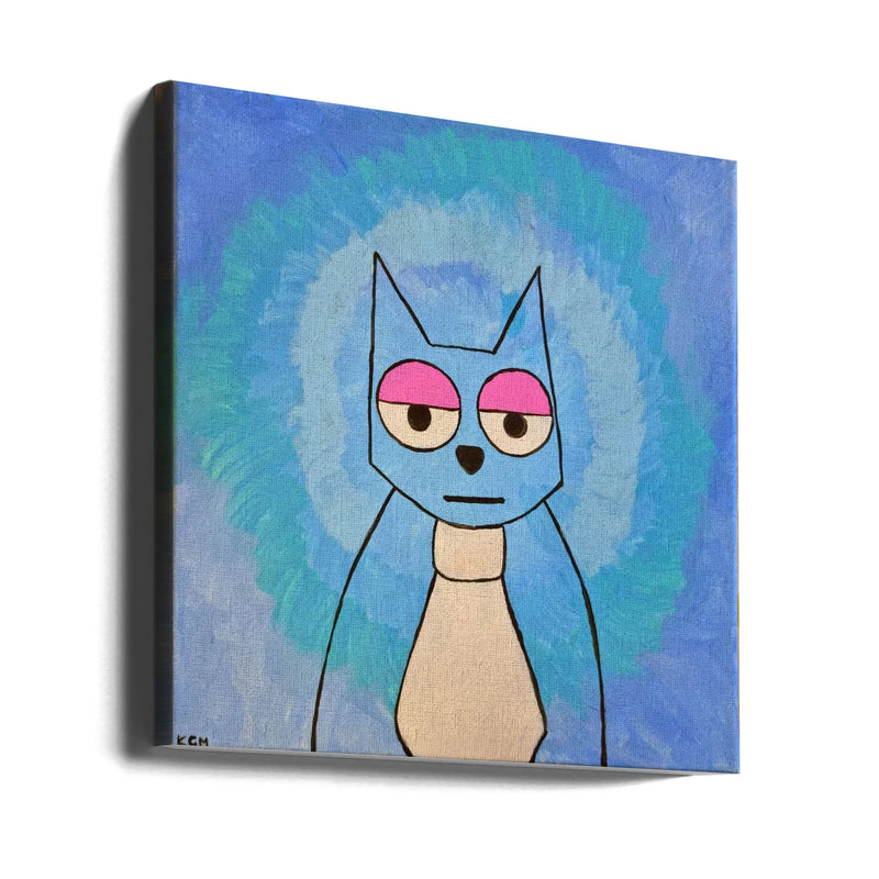 Cat Square Canvas Art  Gulnara Khamitova 