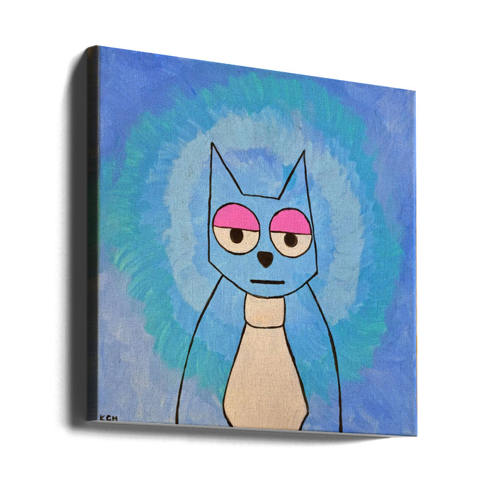 Cat Square Canvas Art  Gulnara Khamitova 