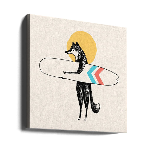 Here Comes the Sun Square Canvas Art  Florent Bodart 