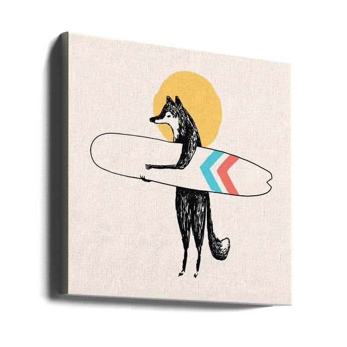 Here Comes the Sun Square Canvas Art  Florent Bodart 