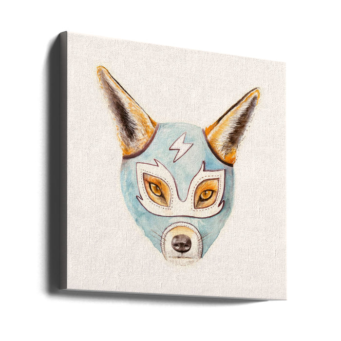 Andrew Fox Wrestler Square Canvas Art  Florent Bodart 