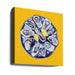 Oysters On a Plate Yellow by Alice Straker Square Canvas Print Art for Modern Home Decor. Decorate your office or living room with canvas artwork