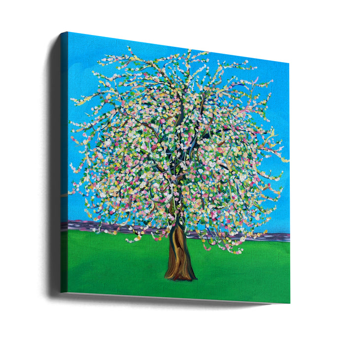 Apple Blossom by Alice Straker Square Canvas Print Art for Modern Home Decor. Decorate your office or living room with canvas artwork
