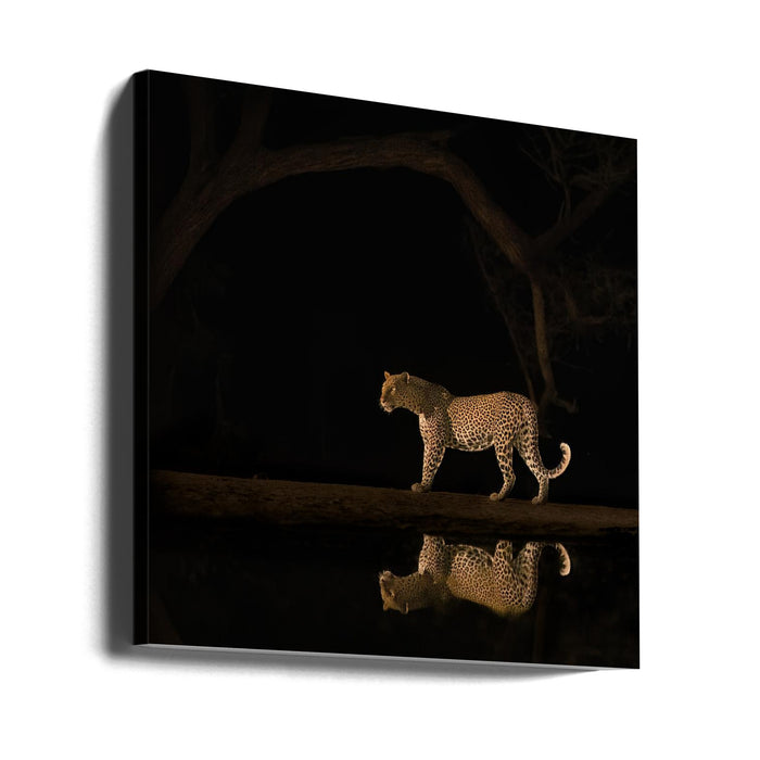 Inverted reflection in water by MIN LI Square Canvas Print Art for Modern Home Decor. Decorate your office or living room with canvas artwork