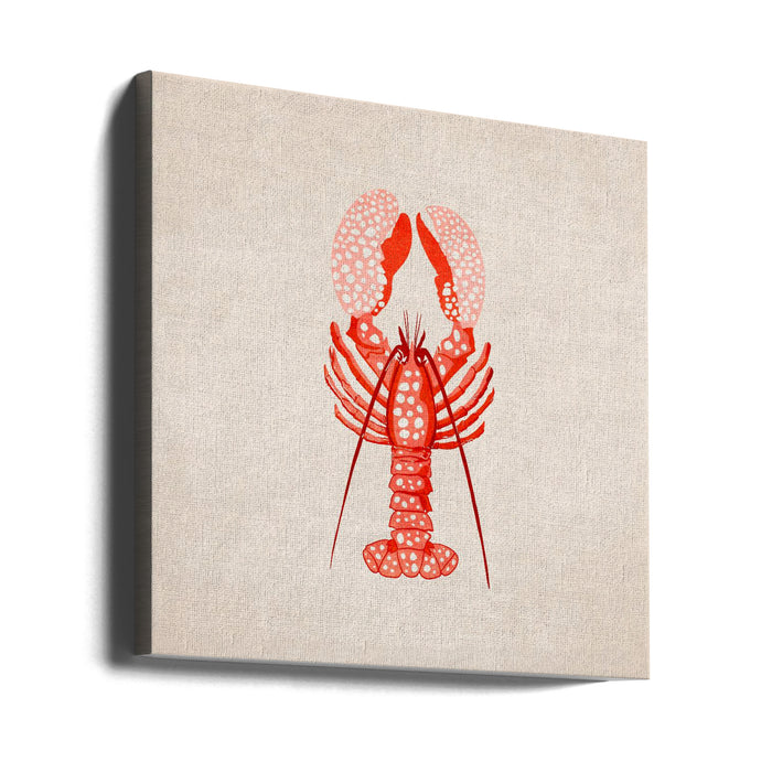 Istakoz by Emel Tunaboylu Square Canvas Print Art for Modern Home Decor. Decorate your office or living room with canvas artwork