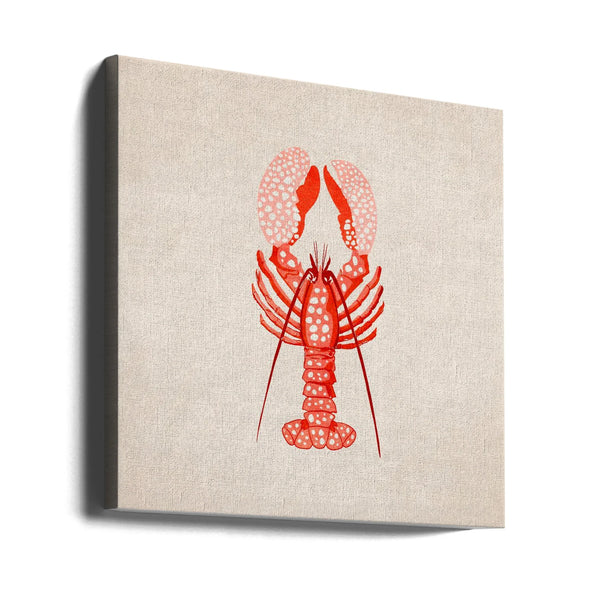Istakoz by Emel Tunaboylu Square Canvas Print Art for Modern Home Decor. Decorate your office or living room with canvas artwork