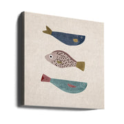 Paluklar 02 Square Canvas Art  Emel Tunaboylu 