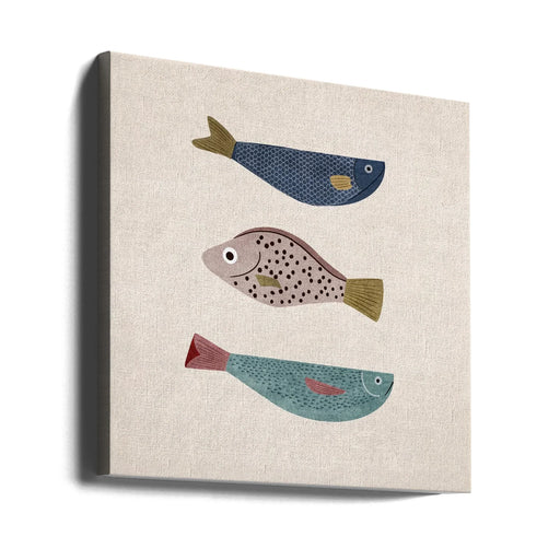 Paluklar 02 Square Canvas Art  Emel Tunaboylu 