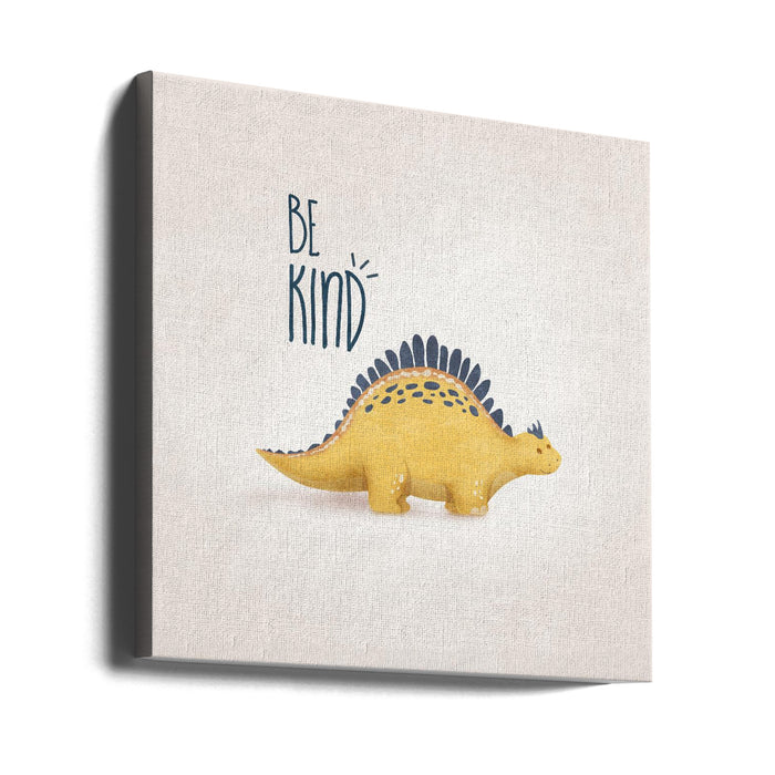 Dino Sari Tombik by Emel Tunaboylu Square Canvas Print Art for Modern Home Decor. Decorate your office or living room with canvas artwork